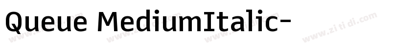 Queue MediumItalic字体转换